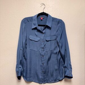Vince Camuto Slate Blue Button-Down Shirt